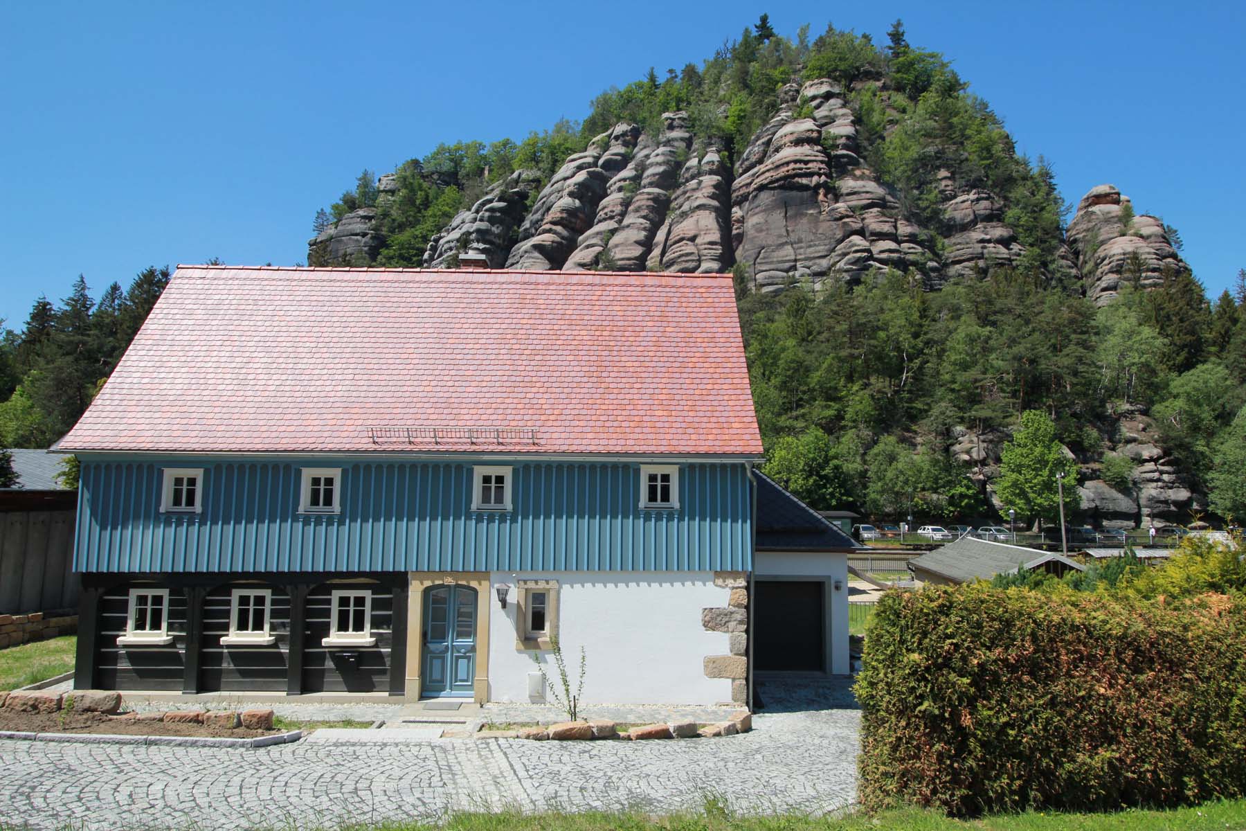 Historische Außenansicht Umgebinde